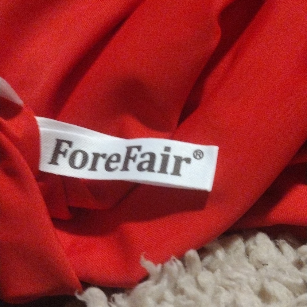 ForeFair Red Sleeveless Draped Tank Top Size XS Like New - Picture 4 of 6